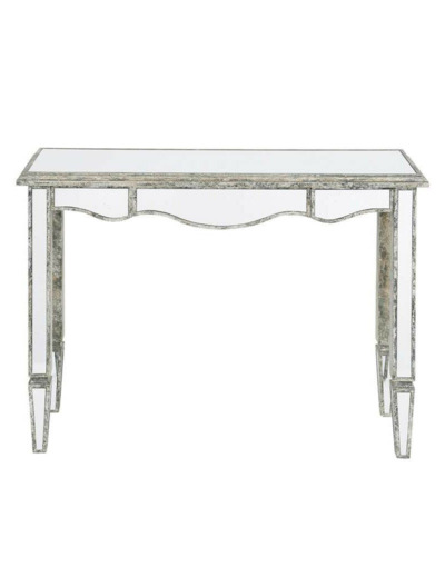 Console tiroirs bois miroir 110x34x85cm