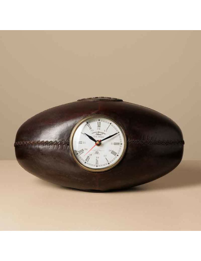 Horloge à poser ballon de rugby 18x34x19cm