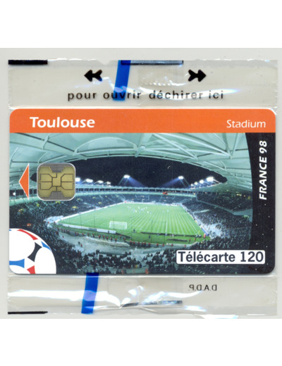 TELECARTE NSB 120 UNITES 06/98 TOULOUSE STADE STADIUM F 881