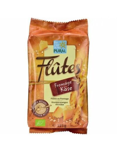 Flûtes de Fromage Bio-125g-Pural