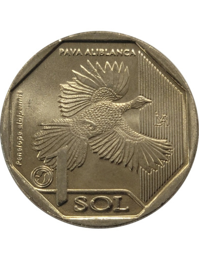 PEROU 1 SOL PAVA ALIBLANCA 2018 UNC (W395)