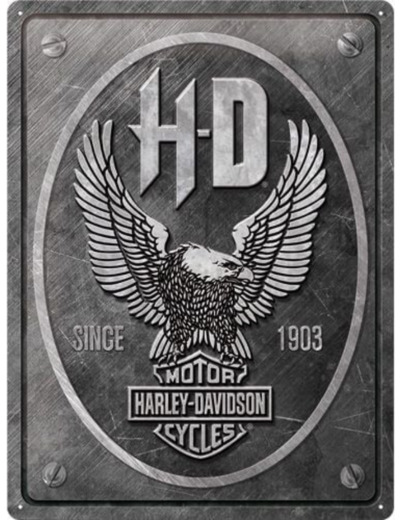 Plaque métal HARLEY DAVIDSON Eagle - 30 x 40 cm - NA23267