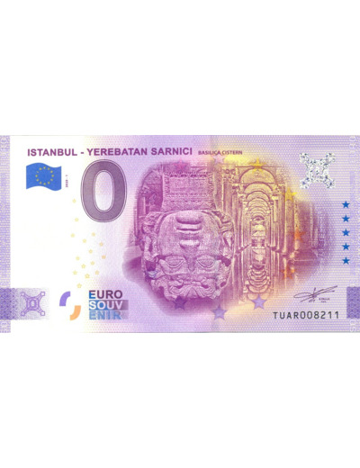 TURQUIE 2020-1 ISTANBUL YEREBATAN SARNICI (ANNIVERSAIRE) BILLET SOUVENIR 0 EURO