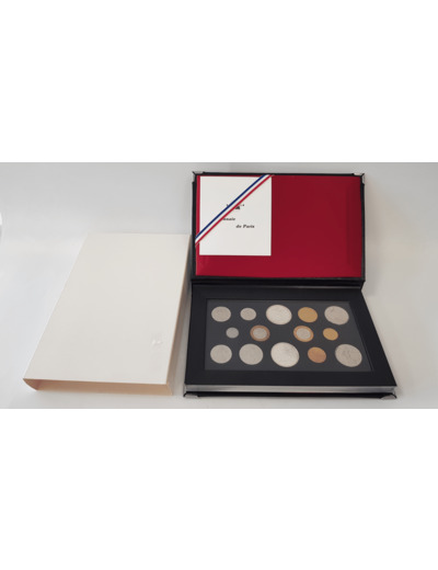 FRANCE 1989 SERIE FDC Fleur De Coin COFFRET 14 monnaies 1 centime à 100 Francs