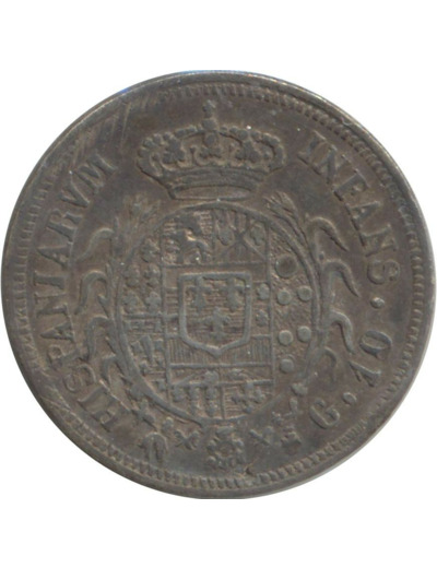 ITALIE (NAPLES) 10 GRANA 1818 TTB