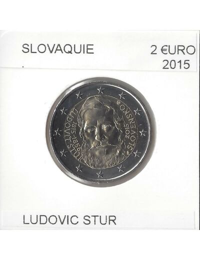 SLOVAQUIE 2015 2 EURO LUDOVIT STUR SUP-