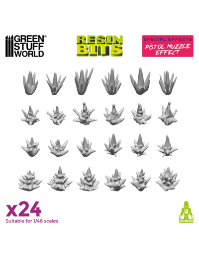 Resin Bits - Pistol Muzzle Effect 24 pcs