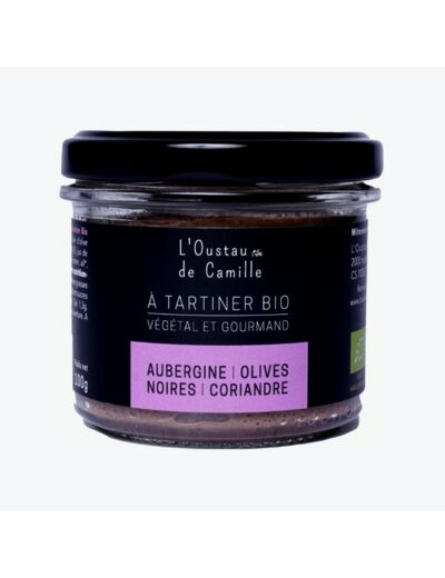 Tartinable aubergine olives noires coriandre