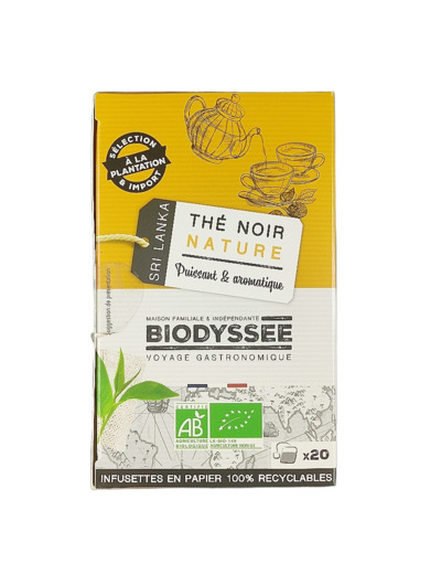 Thé Noir Nature Ceylian x20 40g Bio
