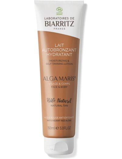 Lait autobronzant visage et corps 150ml Alga Maris