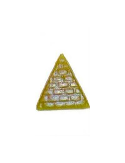Bougie figurative la pyramide à souhaits jaune