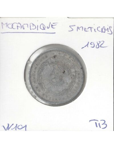 MOCAMBIQUE 5 METICAIS 1982 TB