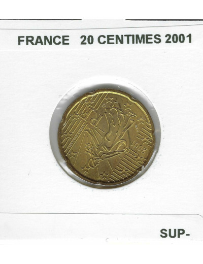 FRANCE 2001 20 CENTIMES SUP-