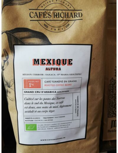 Café en grains Mexique BIO