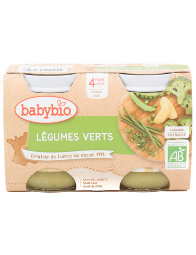 Légumes Verts Bio 2x130g