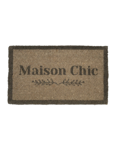 Paillasson maison chic marron coco 73x43x73cm