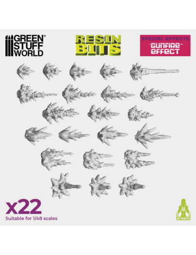 Resin Bits - Gunfire Effect 23 pcs