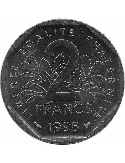 FRANCE 2 FRANCS ROTY 1995 SUP/NC