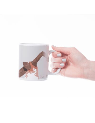 Tasse ou mug athlétisme "Lancer poids" - Personnalisable