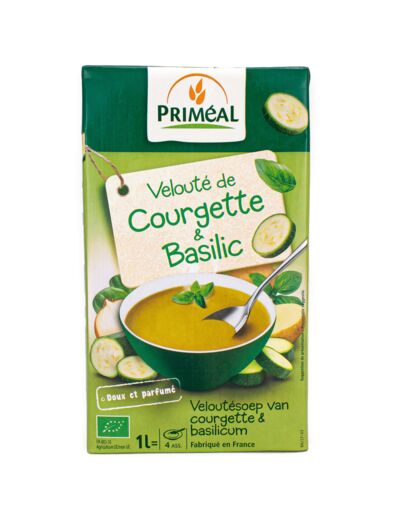 Velouté de Courgette et Basilic Bio 1l