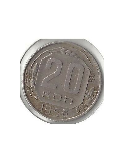 RUSSIE 20 KOPEK 1956 TTB