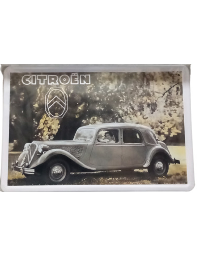 Plaque métal bombée - Citroën Traction - 20 x 30 cm - Citroen