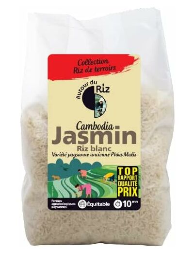 Riz long blanc parfume jasmin 2kg Autour du Riz