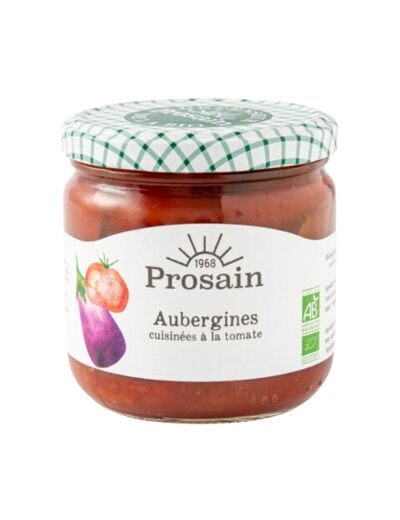 Aubergines Bio cuisinées à la tomate-345g-Prosain