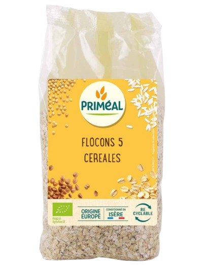 Flocons 5 Céréales Bio-500g-Priméal