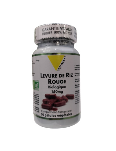 Levure de Riz Rouge Bio 150mg-Vit'all+