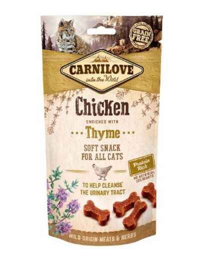 CAT SEMI-HUMIDE POULET/THYM 50G CARNILOVE