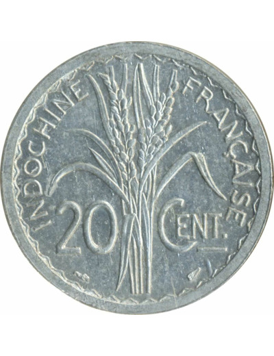 INDOCHINE 20 CENT 1945 TTB