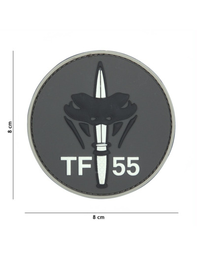 Patch 3D PVC TF-55 (gris)