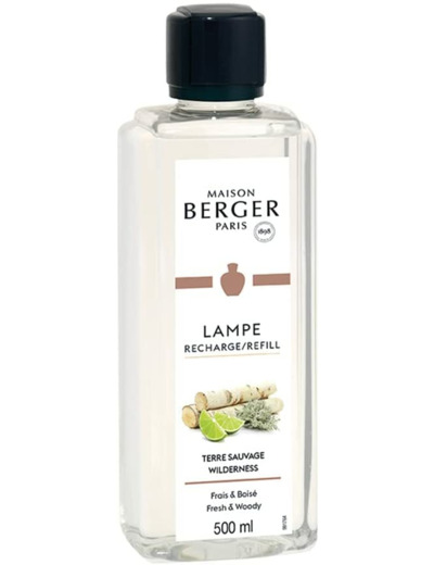 Parfum TERRE SAUVAGE - 500 ml - Recharge de parfum pour Lampe Berger