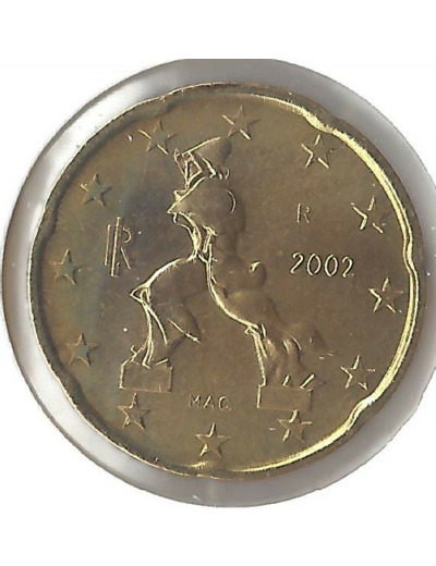 ITALIE  2002  20 CENTIMES  SUP