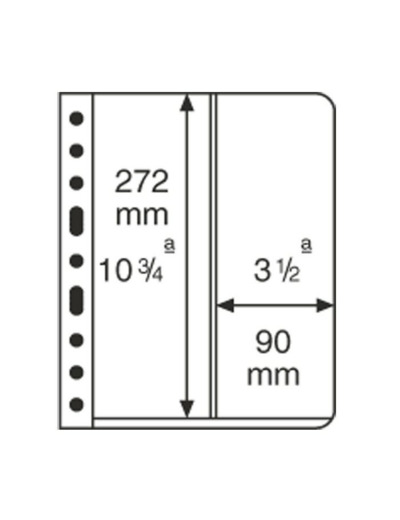 Pochettes plastiques VARIO, 2 compartiments, verticales 314737