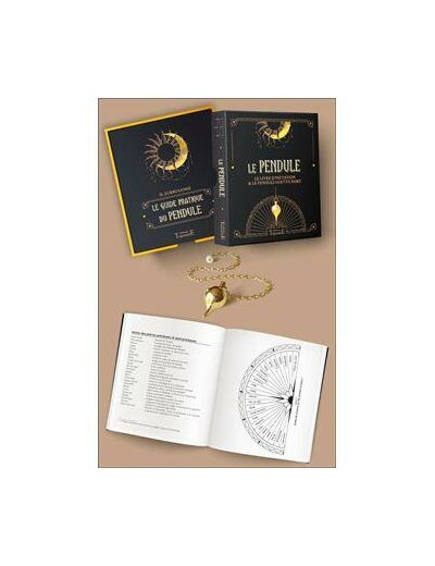 Le Pendule - Le livre d'initiation & le pendule goutte doré