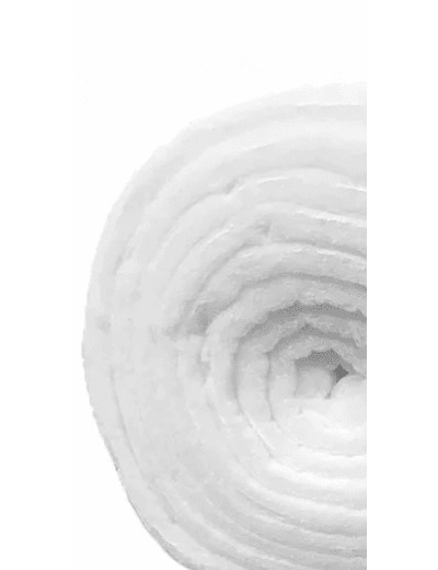 Ouate de rembourrage blanche coton 600g , largeur 120cm, rouleau de 10m OCOTRL
