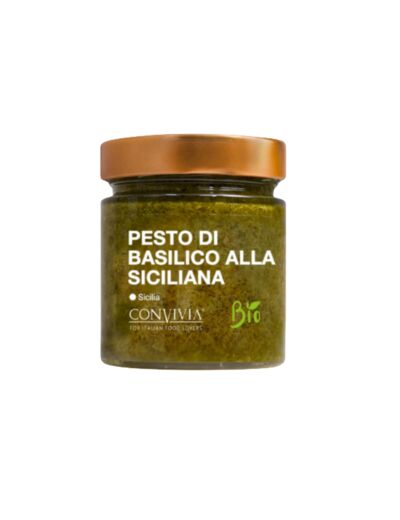 Pesto au basilic sicilien bio 190g