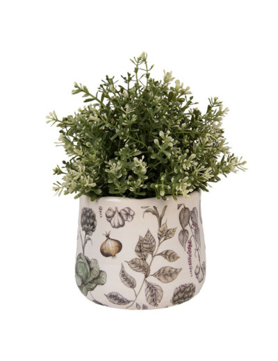 Pot de fleurs légume céramique 14x14x12cm