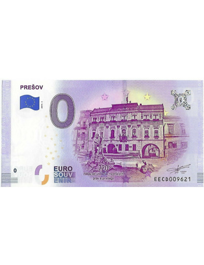 SLOVAQUIE 2019-1 PRESOV BILLET SOUVENIR 0 EURO TOURISTIQUE NEUF