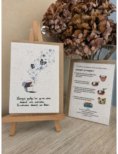 Carte à planter " mémoire "- Fleurs des champs
