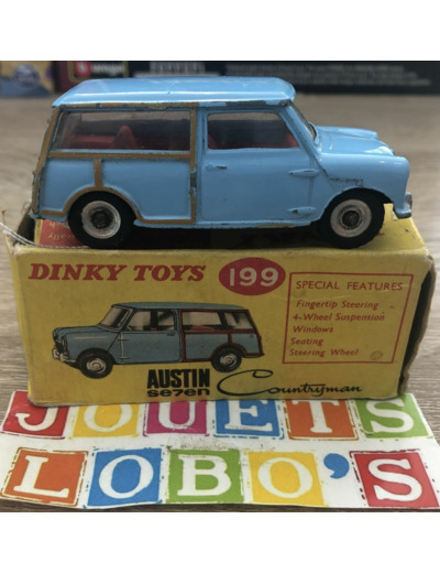 Dinky Toys Angleterre 199 AUSTIN SEVEN COUNTRYMAN Boite D'Origine PAS UNE COPIE