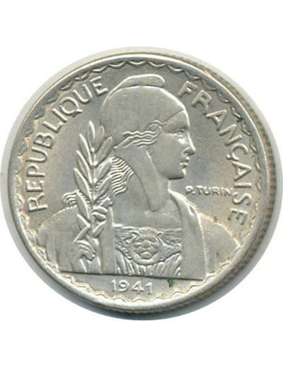 INDOCHINE 10 CENT 1941 S TTB+ (Lec182)