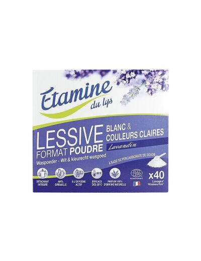 Lessive poudre compacte Senteur Lavandin 2kg