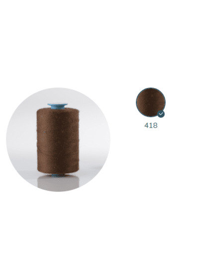 ZX 75 - 418 MARCASSIN FIL À COUDRE 100% POLYESTER TRÈS RÉSISTANT bobine 1000m