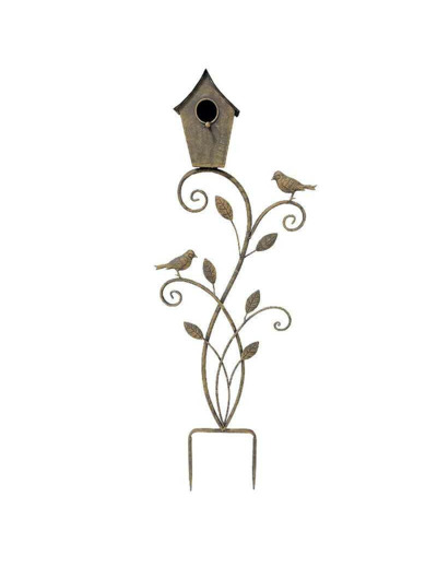 Nichoir oiseaux fer 32x11x105cm