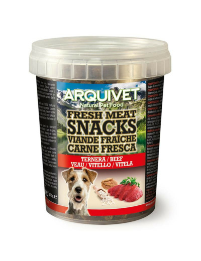 ARQUIVET Fresh Meat Snack, Veau pour chiens - 300g