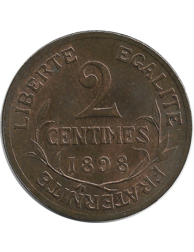 FRANCE 2 CENTIMES DUPUIS 1898 SUP