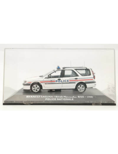 RENAULT LAGUNA 1 BREAK NEVADA RXE POLICE 1998 1/43 BOITE D'ORIGINE